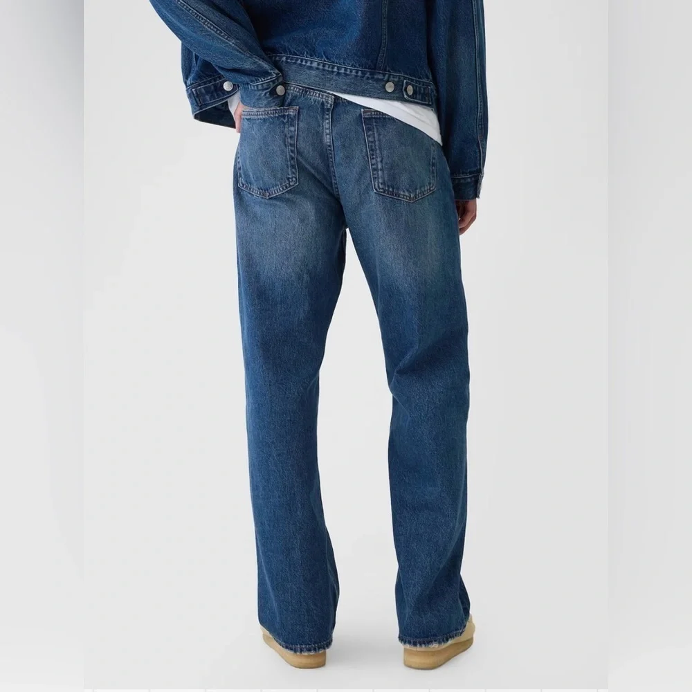 Gap Bettermade Organic Cotton '90s Loose Denim Jeans, Dark Wash, Size 32/30, NWT